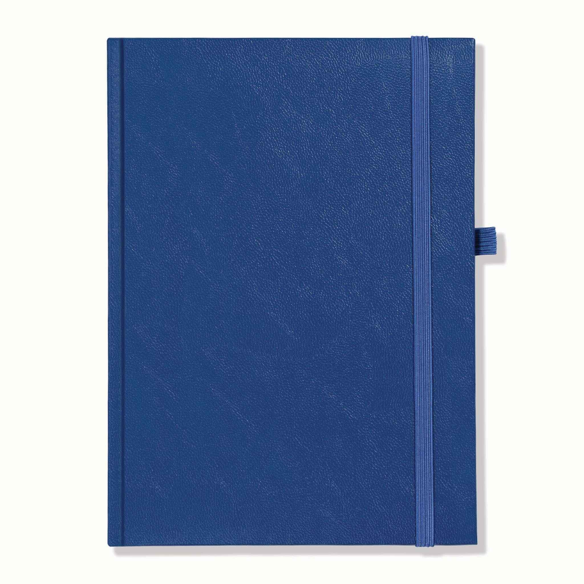 Richmond FineGrain Quarto Notebook, Feint Ruled, Blue